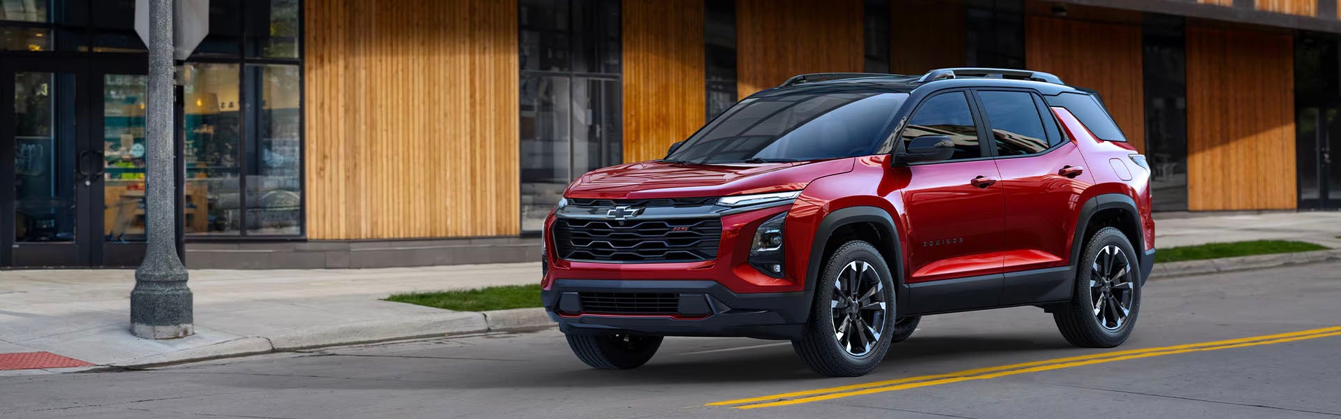 2025 Chevrolet Equinox Red colored running on road