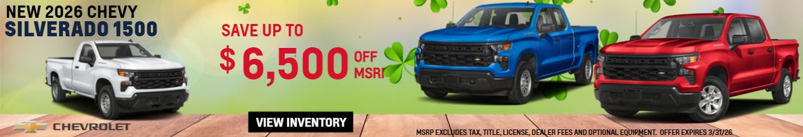 Save up to $6500 OFF MSRP