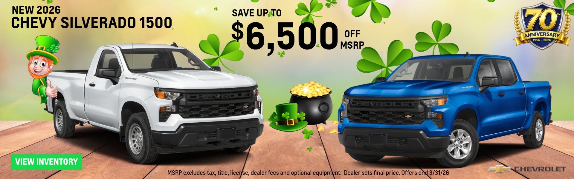 Save up to $6500 OFF MSRP