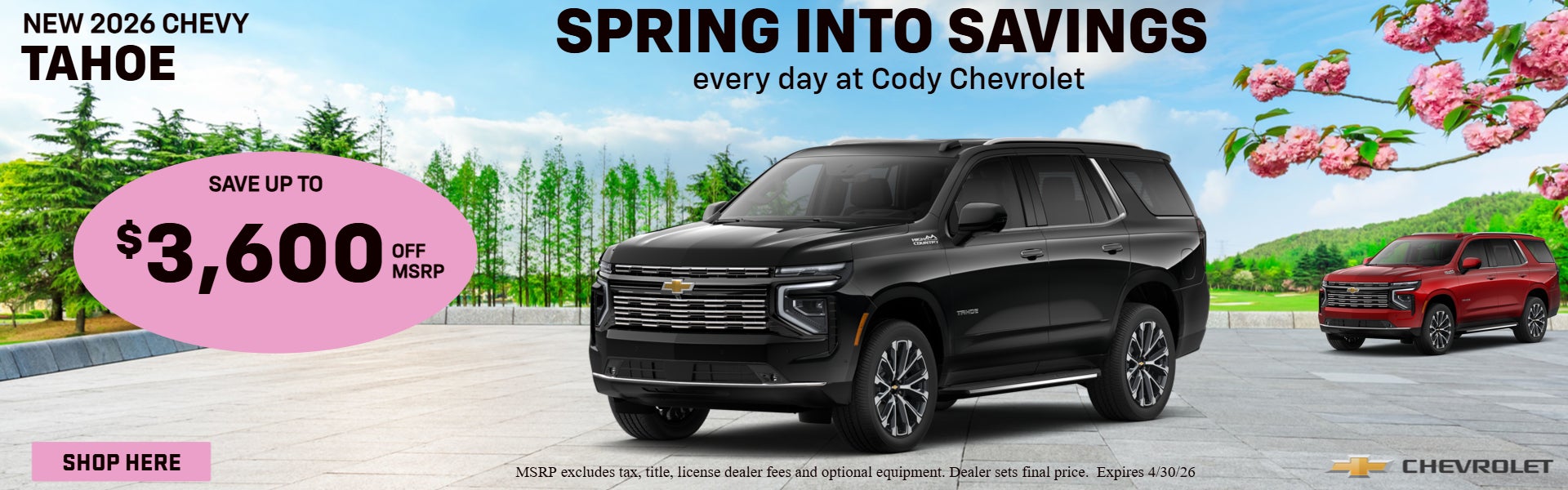 Save up to $3,600 Off MSRP