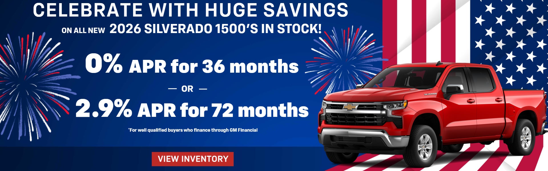 0% APR for 36 month!